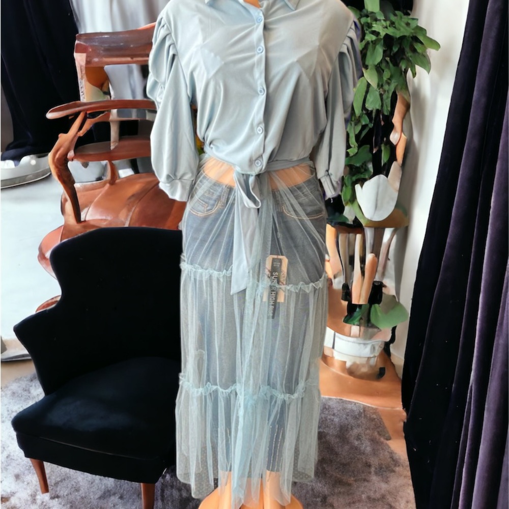 BAD AND BOUJEE LONG SHEER TOPS